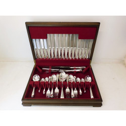 Rattail silver cutlery canteen hallmarked solid Sheffield 1972