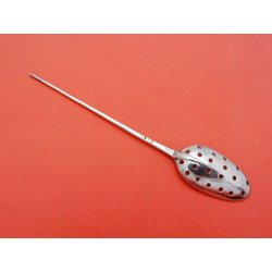 Rattail silver mote spoon