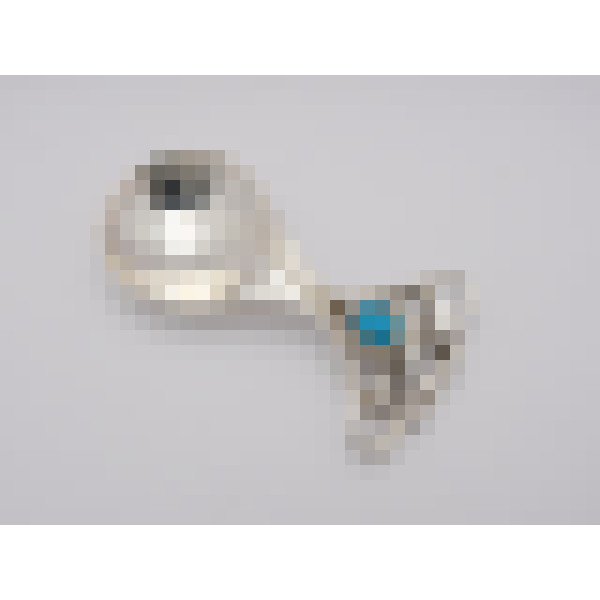 Reign Beau Ltd silver caddy spoon with turquoise
