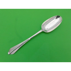 Ribbed rattail silver dog nose spoon William Scarlett 1714