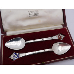 Robert Edgar Stone silver coronation spoons George VI