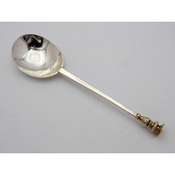 Robert Fincham massive silver seal top spoon London 1663