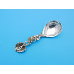 Robert Gainsford silver caddy spoon Sheffield 1826