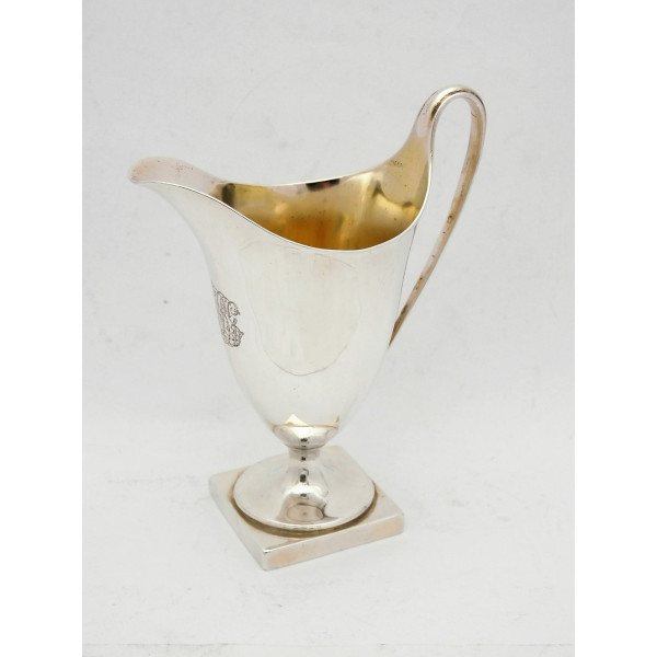 Royal Goldsmiths silver cream jug by Wakelin Taylor
