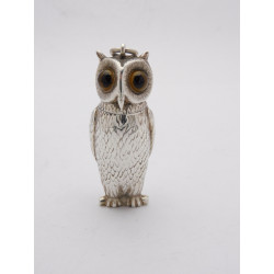 Sampson mordan owl silver scent bottle