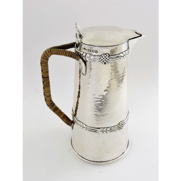 Sandheim Brothers art crafts silver jug 1918