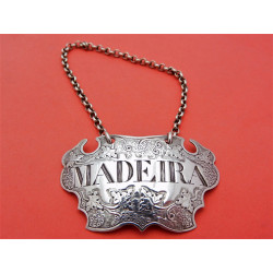Sandilands Drinkwater silver wine label Madeira