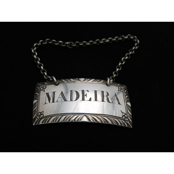 Sandilands Drinkwater silver wine label