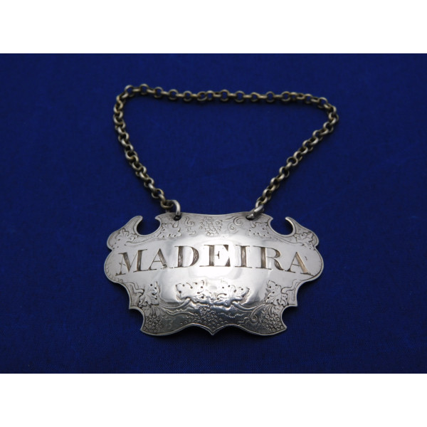 Sandilands drinkwater silver bottle tag Maderia