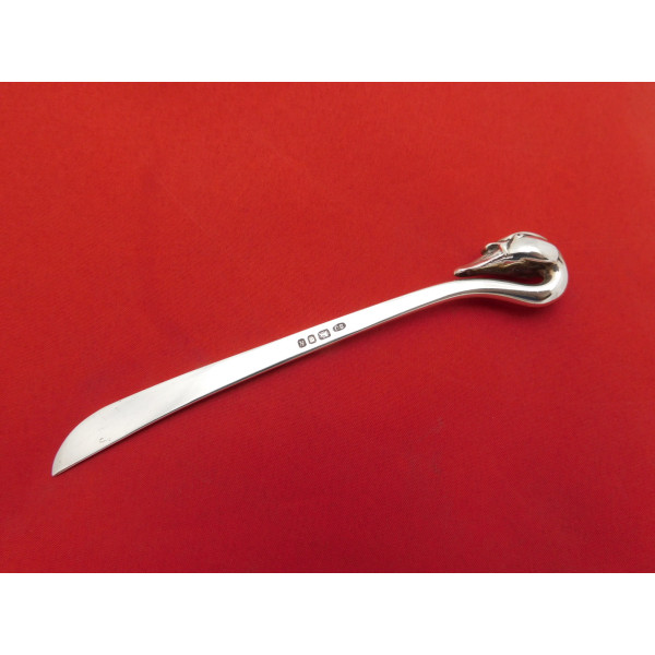 Sarah Jones silver swan letter opener
