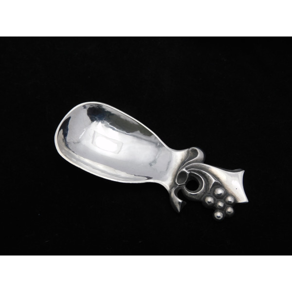 Scottish RE Stone silver caddy spoon Edinburgh 1973