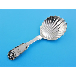 Scottish antique caddy spoon Glasgow 1830 by Heron of Greenock