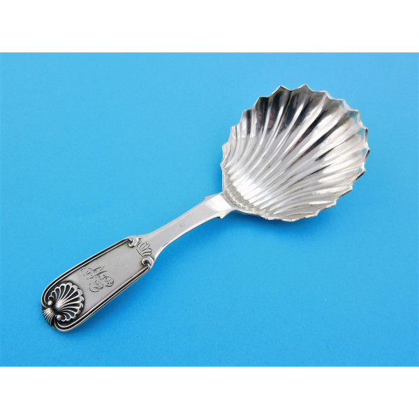 Scottish antique caddy spoon Glasgow 1830 by Heron of Greenock