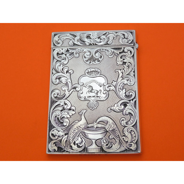 Scottish silver card case Edinburgh 1840 James Nasmyth