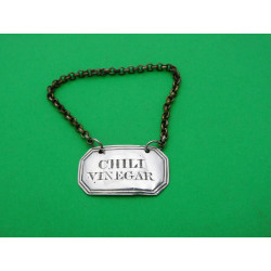 Scottish silver sauce label Chili vinegar george McHattie