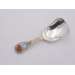 Scottish themed silver caddy spoon by J Cook