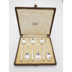 Set Omar Ramsden silver coffee spoons