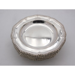 Set of 12 silver dinner plates by Beare Falcke Sir Albert Sassoon