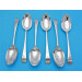 Set of 6 Boulton and Fothergill silver dessert spoons Birmingham 1777