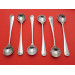 Set of 6 Georgian silver salt spoons Hanoverian