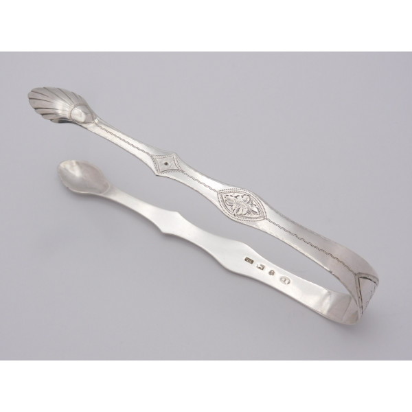 Sheffield silver sugar tongs Thomas law 1800