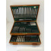 Silver Bright Cut Star Canteen of Cutlery Irish Table Service