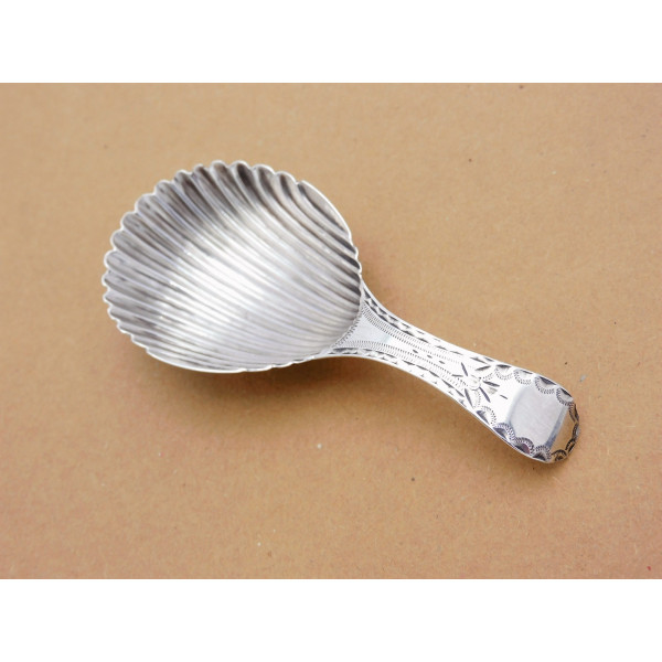 Silver Caddy Spoon 1788 Richard Evans Shrewsbury