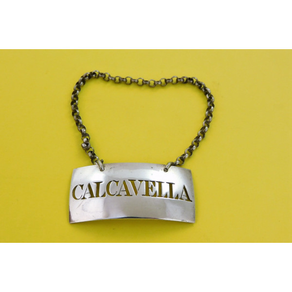 Silver Calcavella wine label by Phipps Robinson