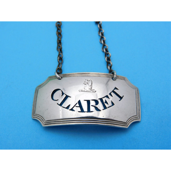 Silver Claret Label London 1794