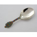 Silver Enamel Caddy Spoon Birmingham 1890 John Hardman Co