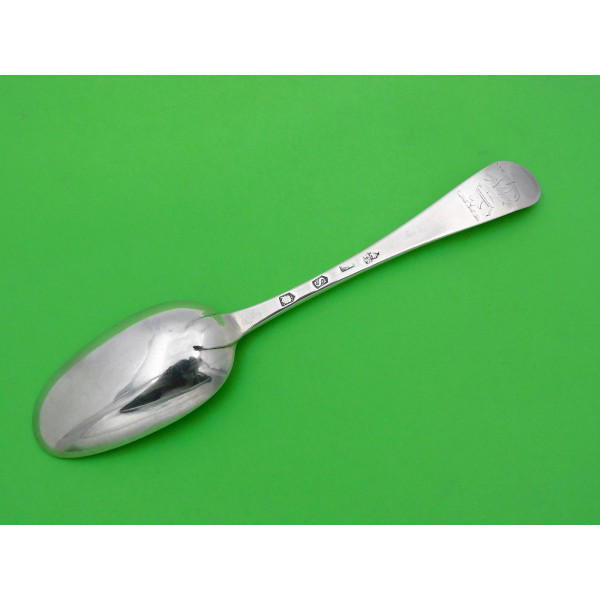 Silver Hanoverian table spoon London 1733 Jeremiah King