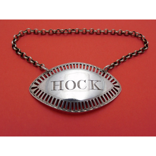 Silver Hock label by Susannah Barker