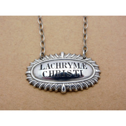 Silver Lachrymae Christi Wine Label London 1871 William Summers