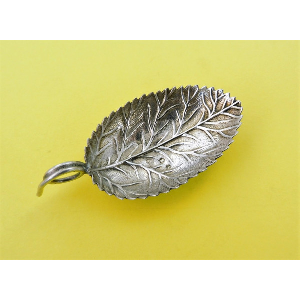 Silver Leaf Caddy Spoon Birmingham 1805 Joseph Willmore