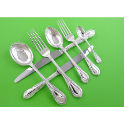 Silver Lily Pattern Canteen of Cutlery Sheffield 1902 Joseph Rodgers
