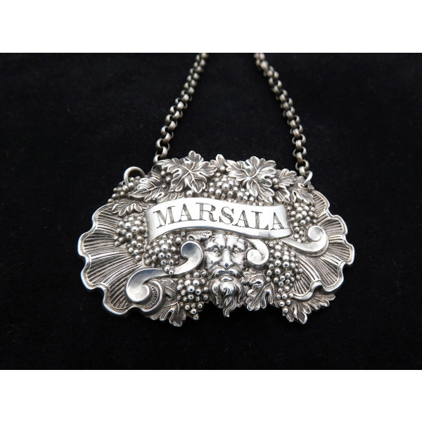 Silver Marsala Label Birmingham 1823 Joseph Taylor