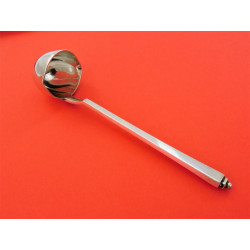 Silver Pyramid Pattern Cream Ladle by Georg Jensen