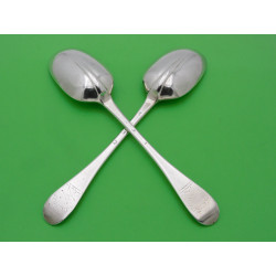 Silver Rattail Edinburgh table spoons Colin Campbell 1717