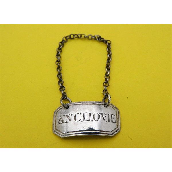 Silver anchovie sauce label Joseph Willmore