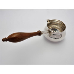 Silver brandy pan London 1729 by Sarah Parr