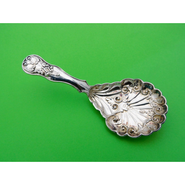 Silver caddy spoon Birmingham 1850 Thomas Dones
