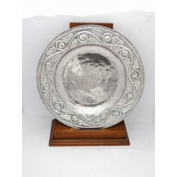 Silver charger plate by Philip Frederick Alexander