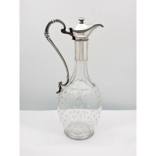 Silver claret Jug Sheffield 1876 by Fenton Brothers