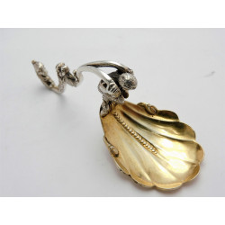 Silver faun caddy spoon London 1859 by George Elkington