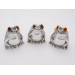 Silver frog condiment set comyn