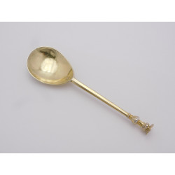 Silver gilt Seal Top Spoon Exeter by Christopher Easton