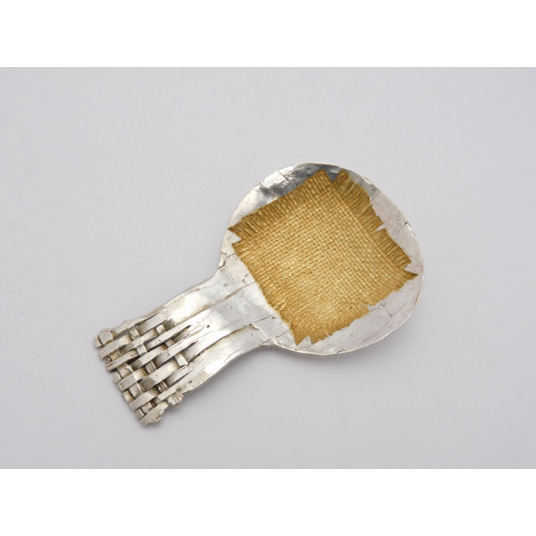 Silver gilt caddy spoon Sheffile 1998 by A.G.S.