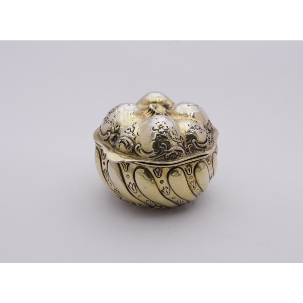 Silver gilt fruit Box Sheffield 1893 S B Landeck