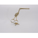 Silver gilt stork ribbon threaders by Eley Fearn Chawner