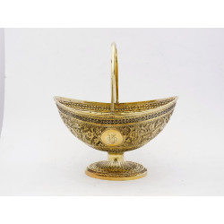 Silver gilt sugar basket by Henry Holland
